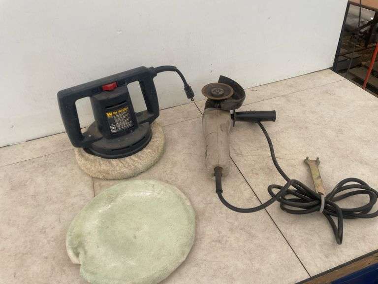 A working WEN polisher and a working angle grinder