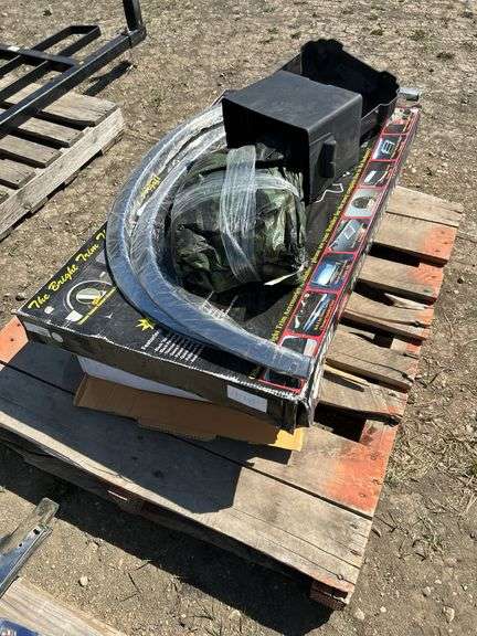 Battery box, 9'x14' camo tarp, quantity of fender trims