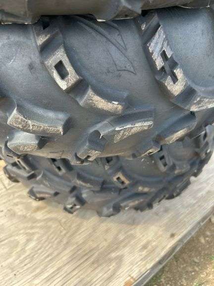 4 ATV tires - 2 - AT26x10-14 & 2 - AT26x8-14