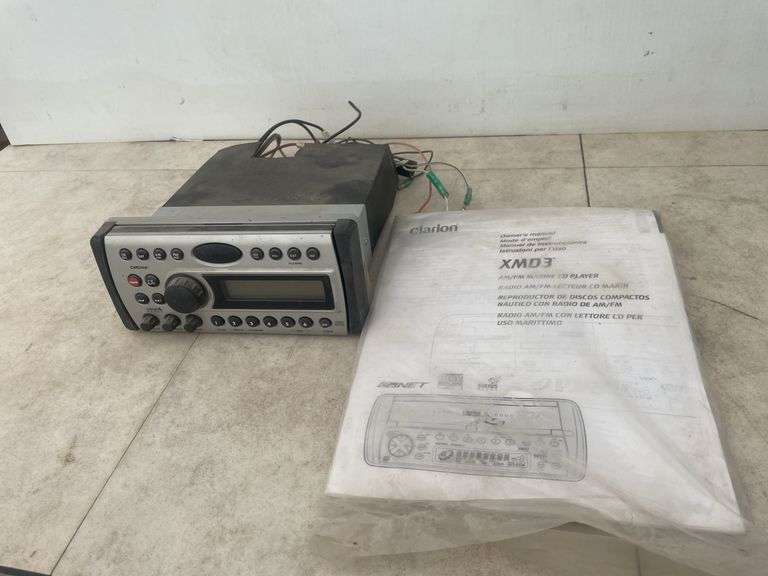 Clarion a.m/fm marine CD player owner says working when removed
