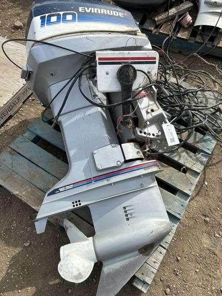 Evinrude 100hp outboard c/w control - FOR PARTS