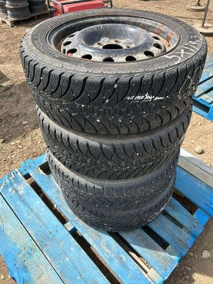 4 tires/rims -205/55R16 fits Civics etc. rim pattern - 5x114.3