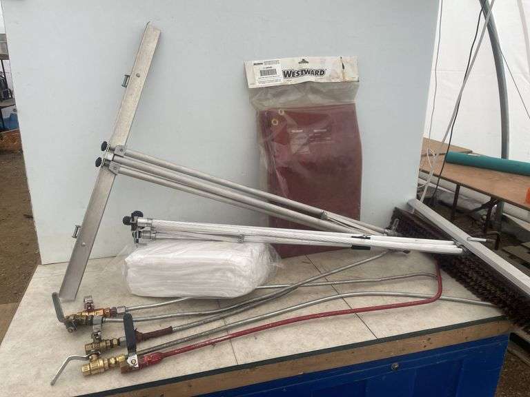 Welding curtians, blow guns, pushbroom head - no handle, etc.