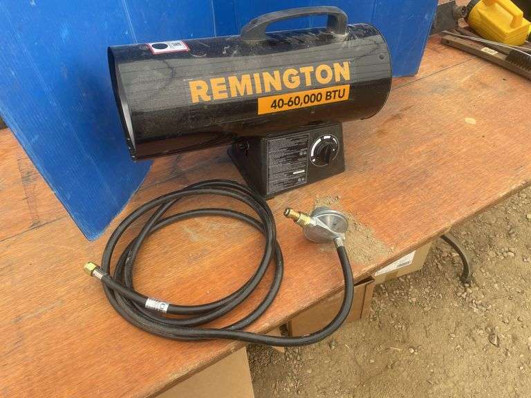 Remington 40–60,000 BTU propane heater comes with forced air fan unused