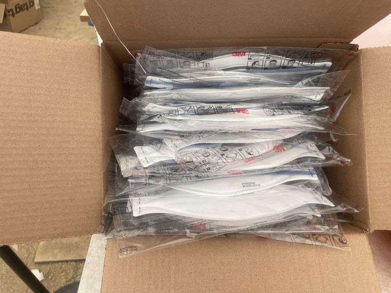 Approximately 30 facemasks and 7 safety vest