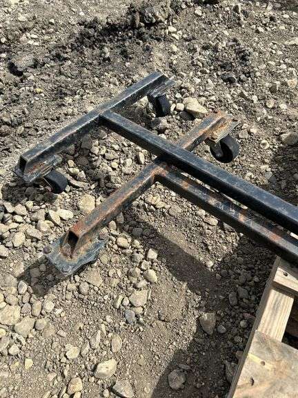2 custom rolling carts -used to move snowmobiles on cement