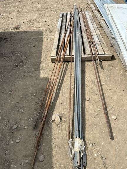 Quantity of 5/8' rebar and quantity of building strapping