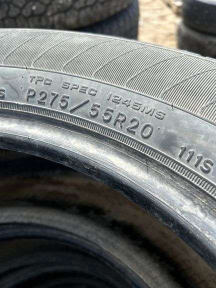 4 Goodyear tires - P275/55R20