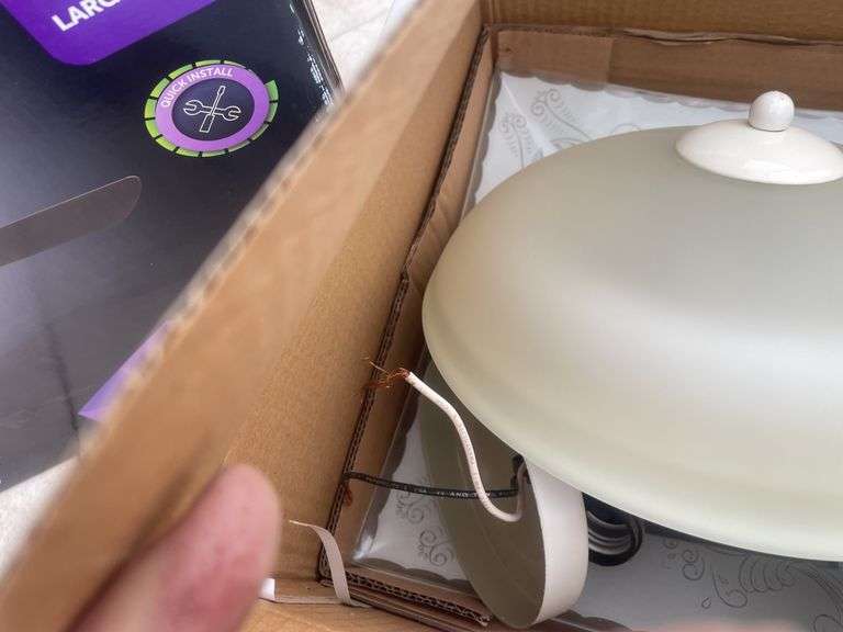 NOMA Milton 52" ceiling fan - owner says works, misc. lights