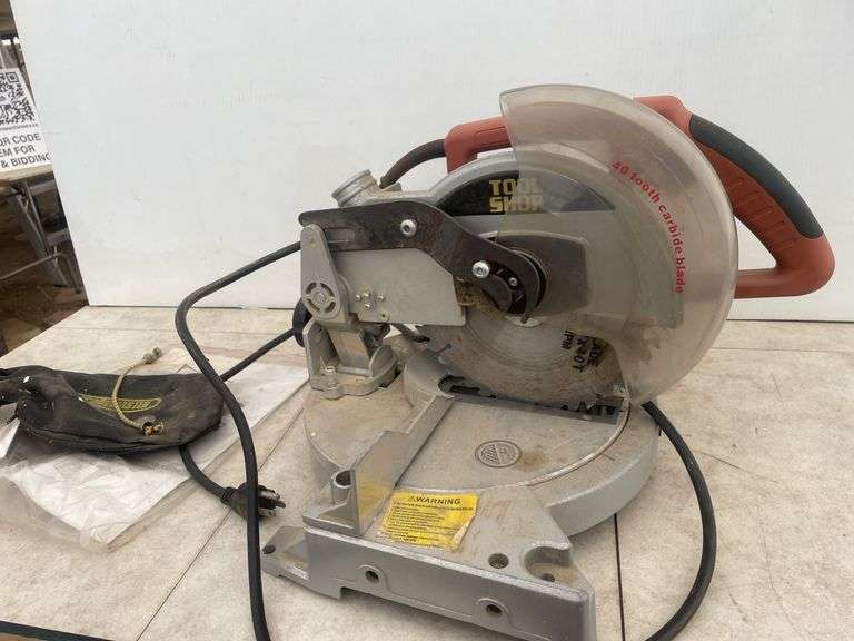8 1/4" Tool Shop compound mitre saw - running condition