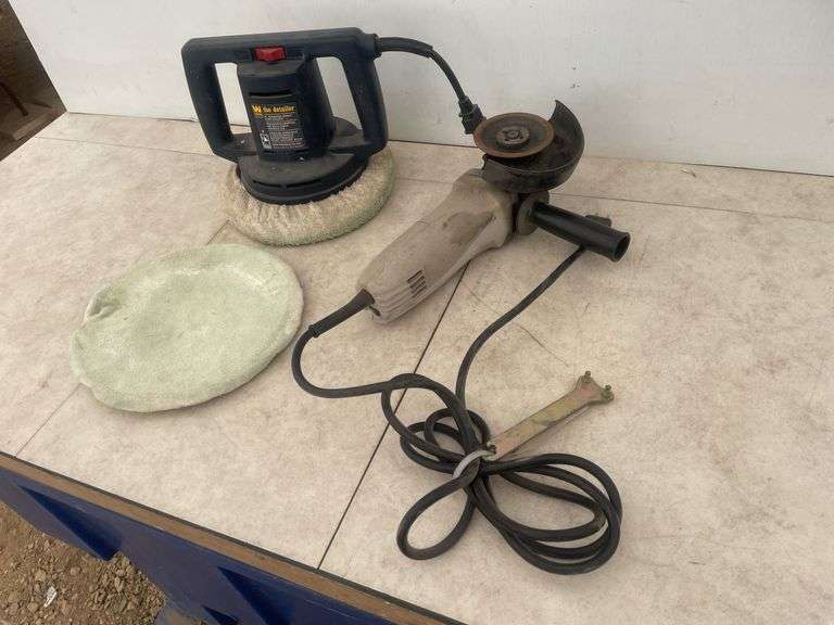 A working WEN polisher and a working angle grinder