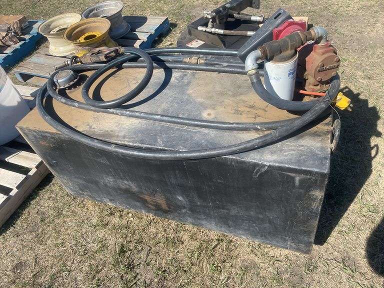 100gal Slip tank c/w Fil-Rite 15gpm pump