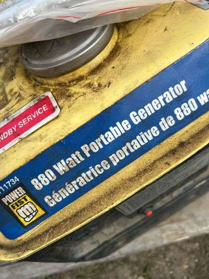 Powerfist 880W generator - owner says runs