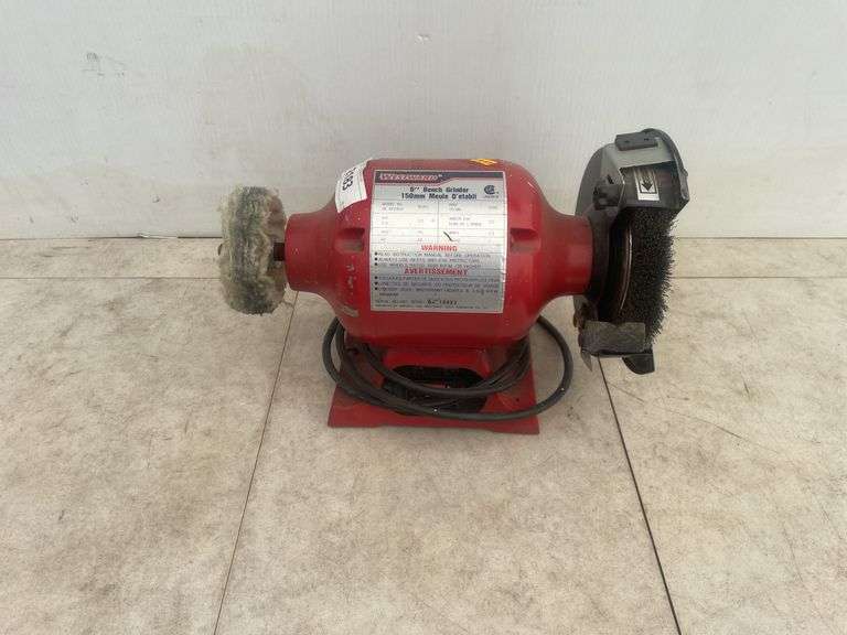 6" Westward bench grinder good working condition