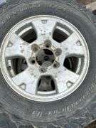 4 tires/rims off of Toyota is very poor condition- LT245/75R16