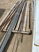 Quantity of 5/8' rebar and quantity of building strapping