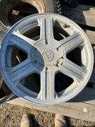Firestone 8-14.5 tubeless tire on rim, 4 Dodge rims