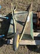 Trailer jack, small wheelbarrow, small floor jack