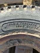 Firestone 8-14.5 tubeless tire on rim, 4 Dodge rims