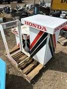 Pallet with Honda display stands
