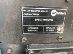 Miller spectrum 2050 plasma cutter, owner says working condition but needs new gun or repairs