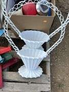 Quantity of flower pots, flood lights, yard decor etc.
