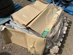 Quantity of unused steel shelving