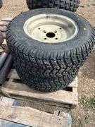2 yard tractor tires and rims  - 23x9.50-12NHS  Cub Cadet