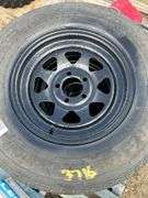 4 tires and rims - ST205/75R15 (2 tread patterns)
