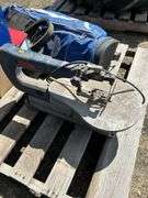 Scroll saw- condition unknown, golf bag, hose reel etc.