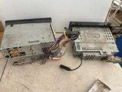 JVC, Kenwood, & Panasonic CD radio players worked when removed, pair of AC filters unused, folding M