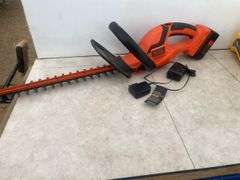 Working 40 V Black & Decker cordless hedge trimmer comes with charger and battery, propane fogger co
