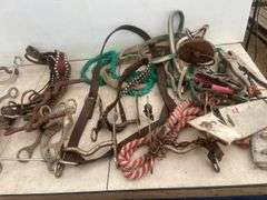 Quantity of tack, including halter, bridle bits, blanket etc.