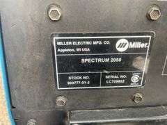 Miller spectrum 2050 plasma cutter, owner says working condition but needs new gun or repairs
