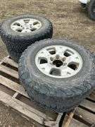 4 tires/rims off of Toyota is very poor condition- LT245/75R16