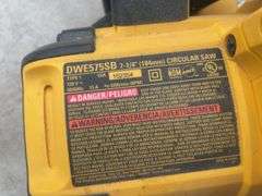 Working DeWalt 15 amp Skil saw