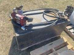 100gal Slip tank c/w Fil-Rite 15gpm pump