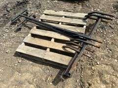 2 custom rolling carts -used to move snowmobiles on cement