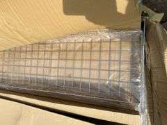 Quantity of unused steel shelving