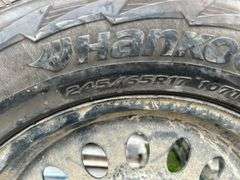 4 Hancook winter tires and rims - for GMC 6 bolt  SUV - 245/65R17