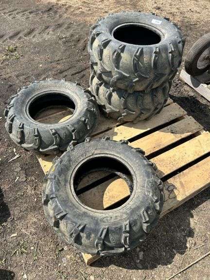 4 quad tires in poor condition 26x9-12, 26x12-12