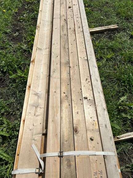 LUMBER: 19 of 1x4x16 & 15 of 2x6x16