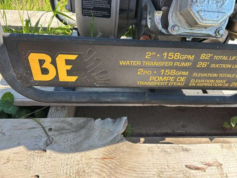 BE 2” water transfer pump - owner says works