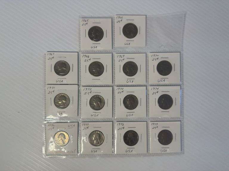 1965 - 1979 USA Quarters