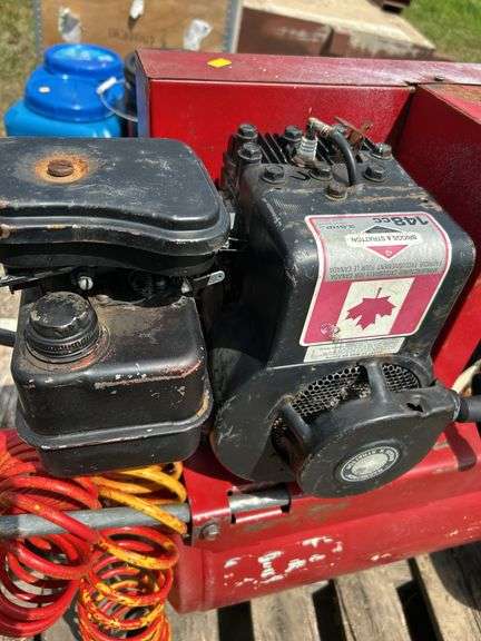 Gas drive air compressor - owner says runs