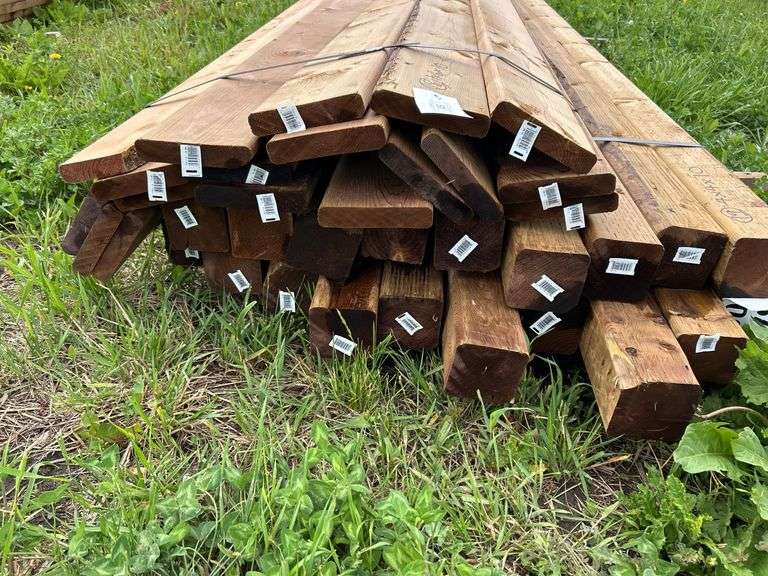 LUMBER: 18 of 1x6x10 treated & 19 of 4x4x10 treated posts