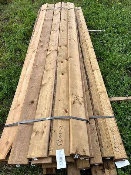 LUMBER: 18 of 1x6x10 treated & 19 of 4x4x10 treated posts
