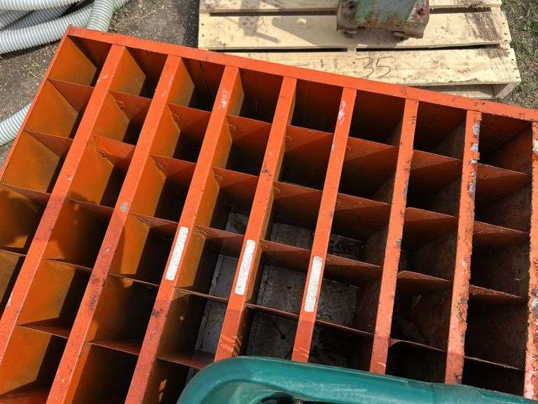 Pair of bolt bins & misc bolts