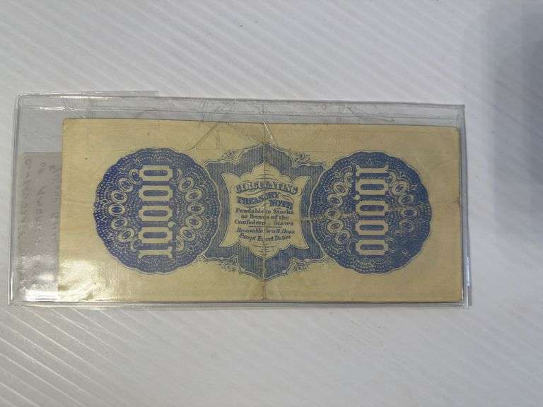 1867 - USA Confederate States of America $10,000 Bill