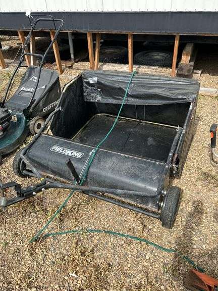 FieldKing tow behind lawn sweep